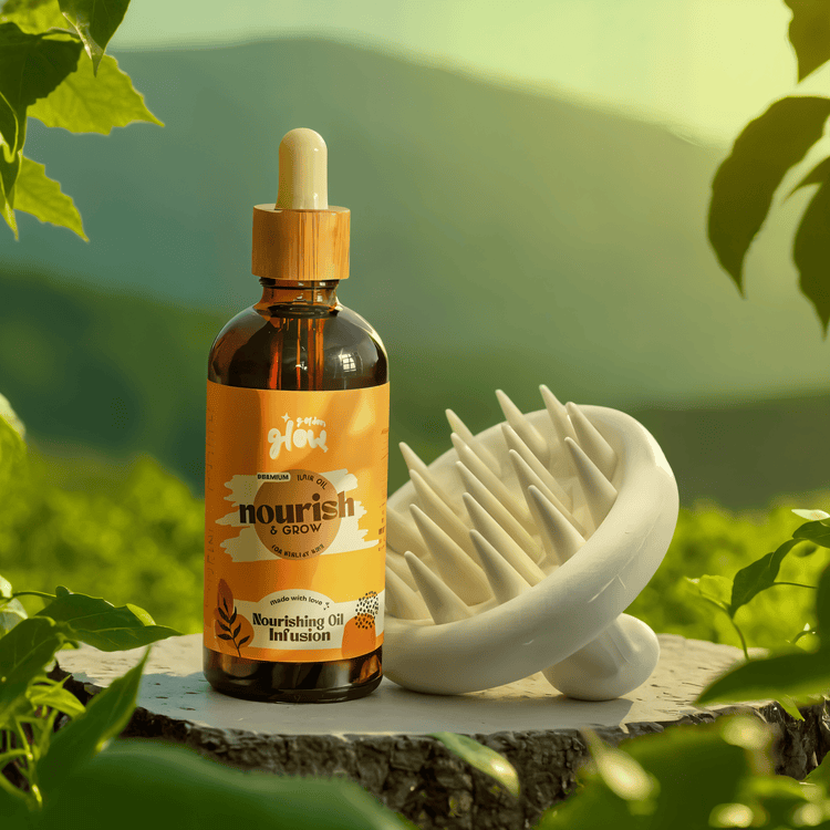 Nourish & Grow Hair Oil + [FREE Scalp Massager]